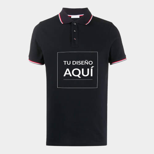 Polo con Cuello Camisero, Manga Larga